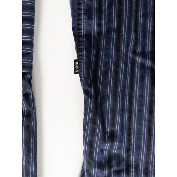 Hugo‎ Boss Men’s XL Button Down Black & Blue Long Sleeve Shirt - Picture 5 of 10